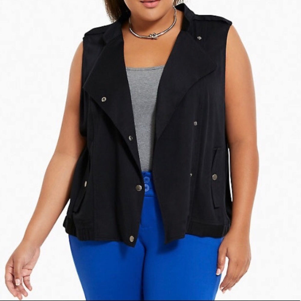 Torrid Snap Button Vest